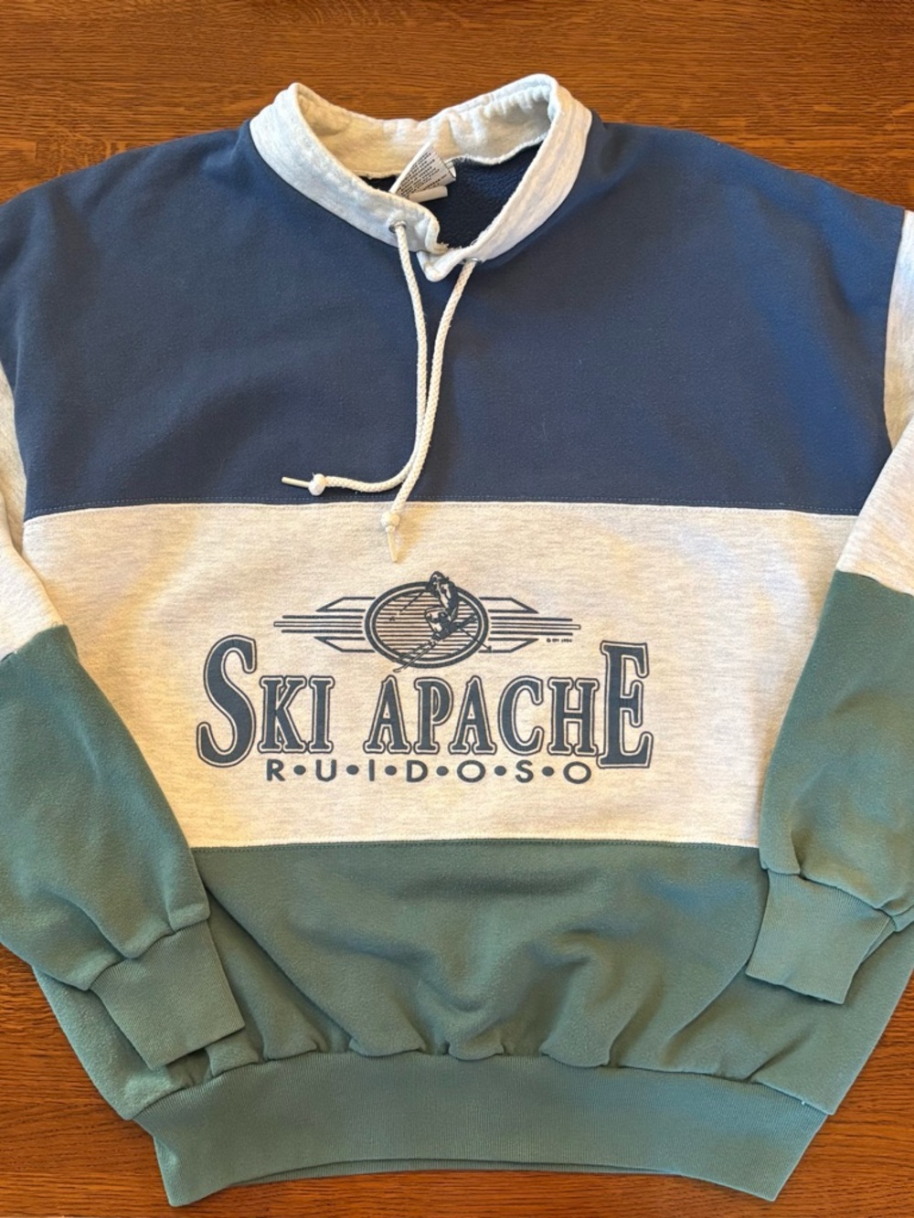 90s Ski Apache Rugged Sweats Crewneck Retro New Mexico Travel Vacation Y2K